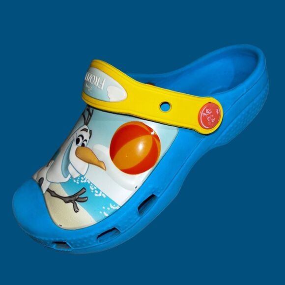 Toddler CROCS Disney Frozen Olaf Clog Electric Blue Size 12 13 - Picture 2 of 8